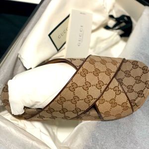 Gucci men’s gg sandals